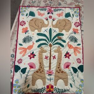 Colorful Animal-Themed Baby Quilt